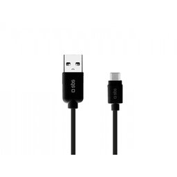 SBS - USB-C / USB kabel (1,5 m), crni