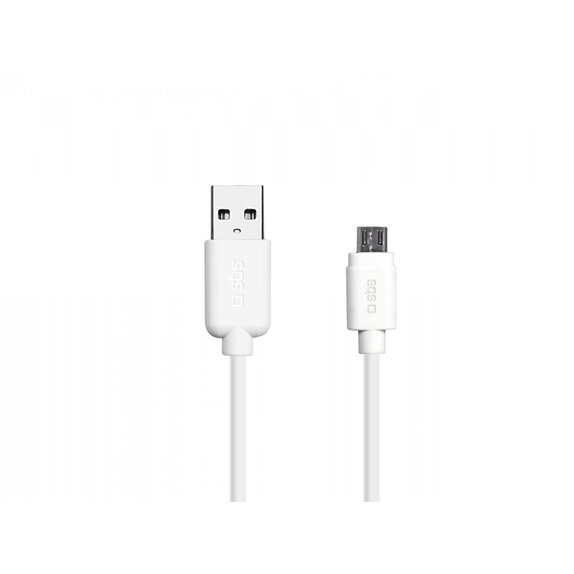 SBS - Micro-USB / USB kabel (1m), bijeli
