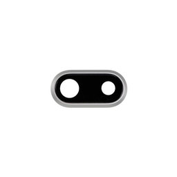 Apple iPhone 8 Plus - Leća stražnje kamere + okvir (srebrni)