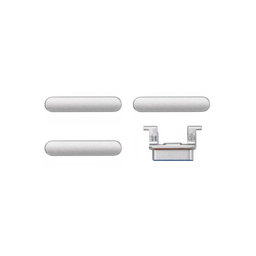 Apple iPhone 8 Plus - Set bočnih gumba - Napajanje + glasnoća + isključivanje zvuka (srebrni)