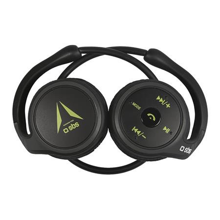 SBS - Športne Bluetooth slušalke Black Runner, črne