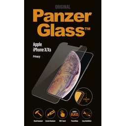 PanzerGlass - Kaljeno Steklo Privacy Standard Fit za iPhone X, XS in 11 Pro, transparent