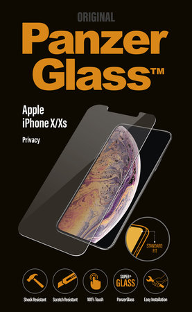 PanzerGlass - Tempered Glass Privacy Standard Fit za iPhone X, XS i 11 Pro, prozirno