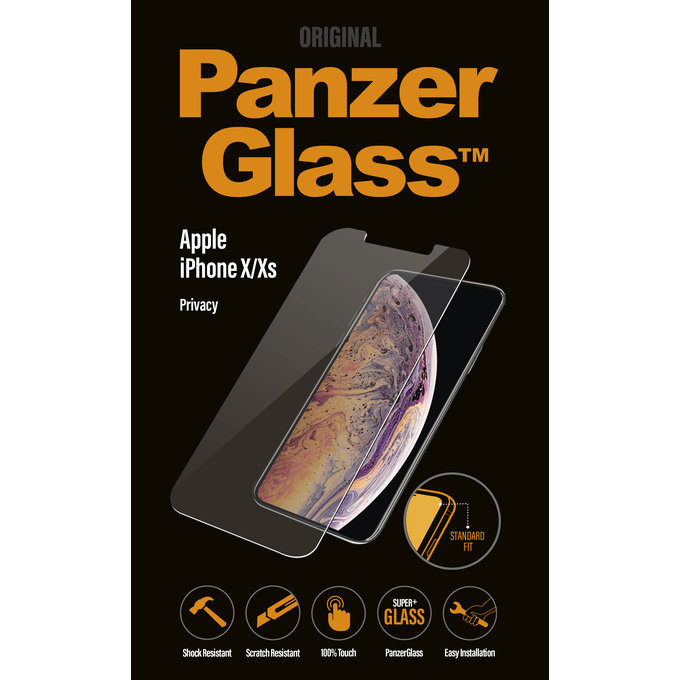 PanzerGlass - Tempered Glass Privacy Standard Fit za iPhone X, XS i 11 Pro, prozirno