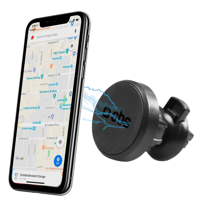 SBS - Auto držač, magnetni sa kopčom, crni