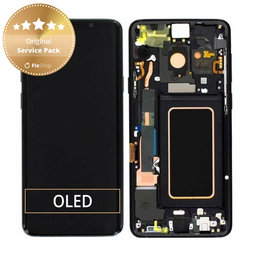 Samsung Galaxy S9 Plus G965F, G965FD - LCD zaslon + zaslon osjetljiv na dodir + okvir (ponoćno crna) - GH97-21691A, GH97-21722A, GH97-21692A Originalni servisni paket