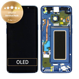 Samsung Galaxy S9 G960F - LCD zaslon + zaslon osjetljiv na dodir + okvir (koraljno plava) - GH97-21696D, GH97-21697D Originalni servisni paket