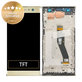 Sony Xperia XA2 Ultra Dual - LCD zaslon + zaslon osjetljiv na dodir + okvir (zlatni) - 78PC2300040 Originalni servisni paket