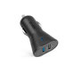 SBS - Auto punjač 2x USB, 2.4A, crni