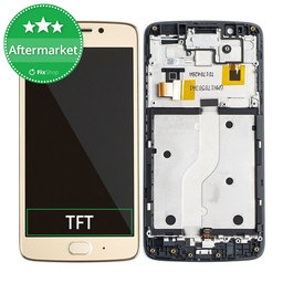 Motorola Moto G5 XT1676 - LCD zaslon + zaslon osjetljiv na dodir + okvir (Gold) TFT