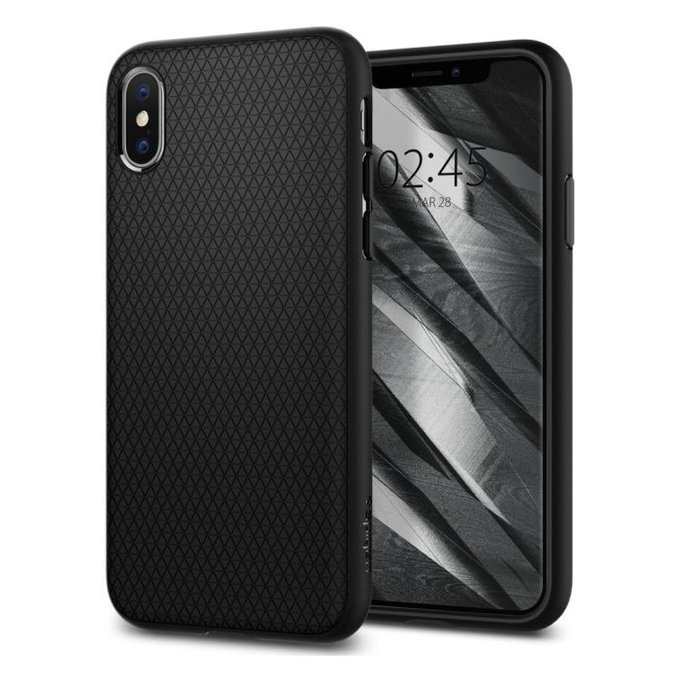 Spigen - Maska Liquid Air za iPhone X i XS, crna