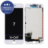 Zaslon In-Cell za iPhone 7, White, Dodirni ekran s okvirom, FixPremium