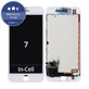Zaslon In-Cell za iPhone 7, White, Dodirni ekran s okvirom, FixPremium