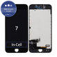 Zaslon In-Cell za iPhone 7, Black, Dodirni ekran s okvirom, FixPremium