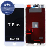 Zaslon In-Cell za iPhone 7 Plus, White, Dodirni ekran s okvirom, FixPremium