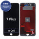 Zaslon In-Cell za iPhone 7 Plus, Black, Dodirni ekran s okvirom, FixPremium