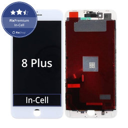 Apple iPhone 8 Plus - LCD zaslon + zaslon osjetljiv na dodir + okvir (bijeli) In-Cell FixPremium