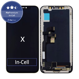 Apple iPhone X - LCD zaslon + zaslon osjetljiv na dodir + okvir In-Cell FixPremium