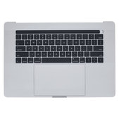 Apple MacBook Pro 15" A1707 (kasno 2016. - Sredina 2017.) - Gornji okvir tipkovnice + tipkovnica US + mikrofon + trackpad + zvučnici (srebrni)