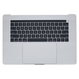 Apple MacBook Pro 15" A1707 (kasno 2016. - Sredina 2017.) - Gornji okvir tipkovnice + tipkovnica US + mikrofon + trackpad + zvučnici (srebrni)