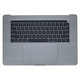 Apple MacBook Pro 15" A1707 (kasno 2016. - Sredina 2017.) - Gornji okvir tipkovnice + američka tipkovnica + mikrofon + trackpad + zvučnici (Space Gray)