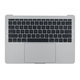 Apple MacBook Pro 13" A1708 (Late 2016 - Mid 2017) - Gornji okvir tipkovnice + tipkovnica US + mikrofon + trackpad + zvučnici (srebrni)