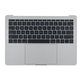 Apple MacBook Pro 13" A1708 (Late 2016 - Mid 2017) - Gornji okvir tipkovnice + tipkovnica US + mikrofon + trackpad + zvučnici (srebrni)