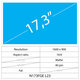 17.3 LCD Fat Matte 40 pin HD+