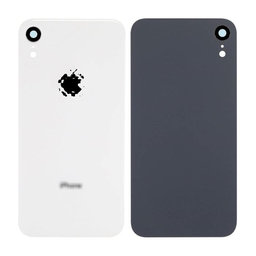 Apple iPhone XR - Staklo stražnjeg kućišta + leća kamere (bijelo)