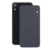 Apple iPhone XR - Staklo stražnjeg kućišta + leća kamere (crno)