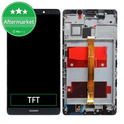 Huawei Mate 8 - LCD zaslon + zaslon osjetljiv na dodir + okvir (Space Gray) TFT