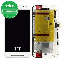 Motorola Moto G XT1068 - LCD zaslon + zaslon osjetljiv na dodir + okvir (White) TFT