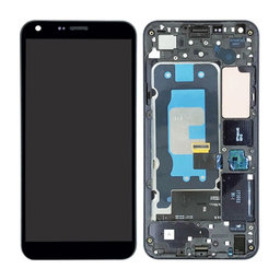 LG Q6 M700N - LCD zaslon + zaslon osjetljiv na dodir + okvir (Black) TFT