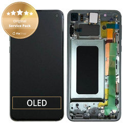 Samsung Galaxy S10e G970F - LCD zaslon + zaslon osjetljiv na dodir + okvir (Prism Green) - GH82-18852E, GH82-18836E Originalni servisni paket