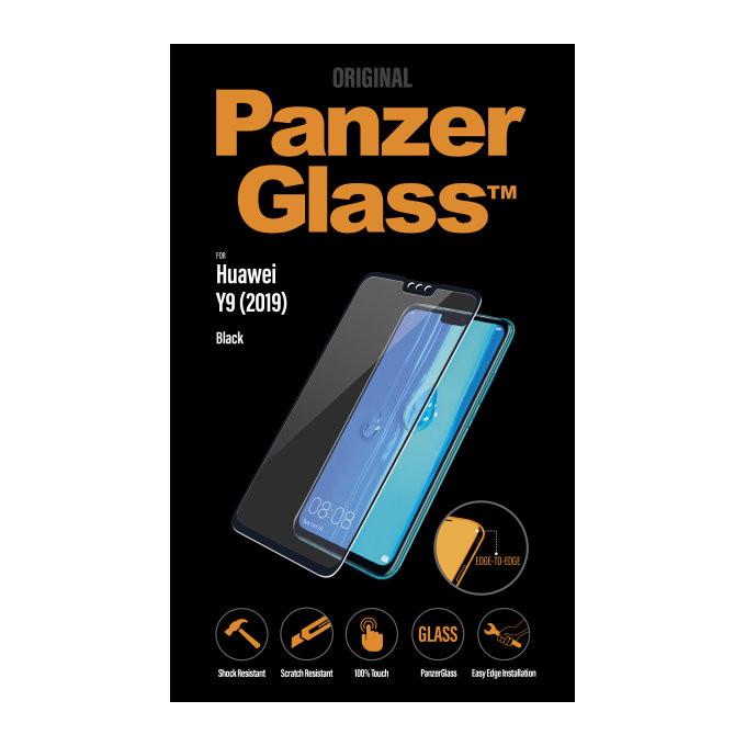 PanzerGlass - Tempered Glass za Huawei Y9 2019, črno