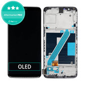 OnePlus 5T - LCD zaslon + zaslon osjetljiv na dodir + okvir (crni) OLED