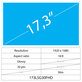17.3 LCD Slim Glossy 30 pin FHD