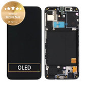 Samsung Galaxy A40 A405F - LCD zaslon + zaslon osjetljiv na dodir + okvir (Black) - GH82-19672A, GH82-19674A Originalni servisni paket