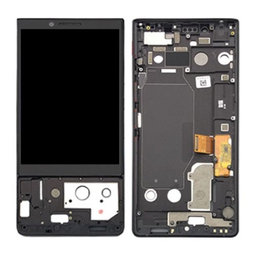 Blackberry Key2 - LCD zaslon + zaslon osjetljiv na dodir + okvir (crni)