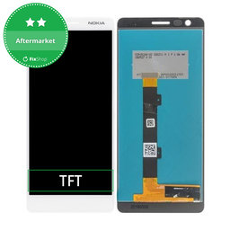 Nokia 3.1 - LCD zaslon + zaslon osjetljiv na dodir (White) TFT