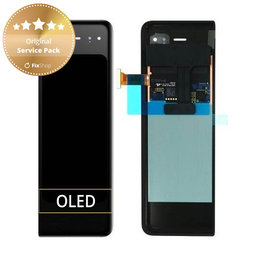 Samsung Galaxy Fold F900U - SUB LCD zaslon + zaslon osjetljiv na dodir (crni) - GH96-12253A Originalni servisni paket