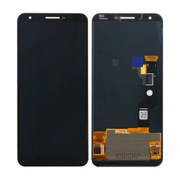 Google Pixel 3a XL - LCD zaslon + zaslon osjetljiv na dodir (crni) - 20GB4BW0001 Originalni servisni paket