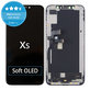 Zaslon Soft OLED za iPhone XS, Dodirni ekran s okvirom, FixPremium