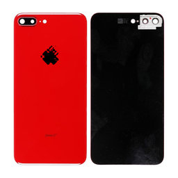 Apple iPhone 8 Plus - Staklo stražnjeg kućišta + držač kamere (crveno)