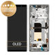 Sony Xperia 5 - LCD + zaslon osjetljiv na dodir + okvir (sivo) - 1319-9455 Originalni servisni paket