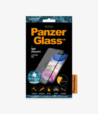 PanzerGlass - Tempered Glass Case Friendly AB za iPhone XR & 11, crna