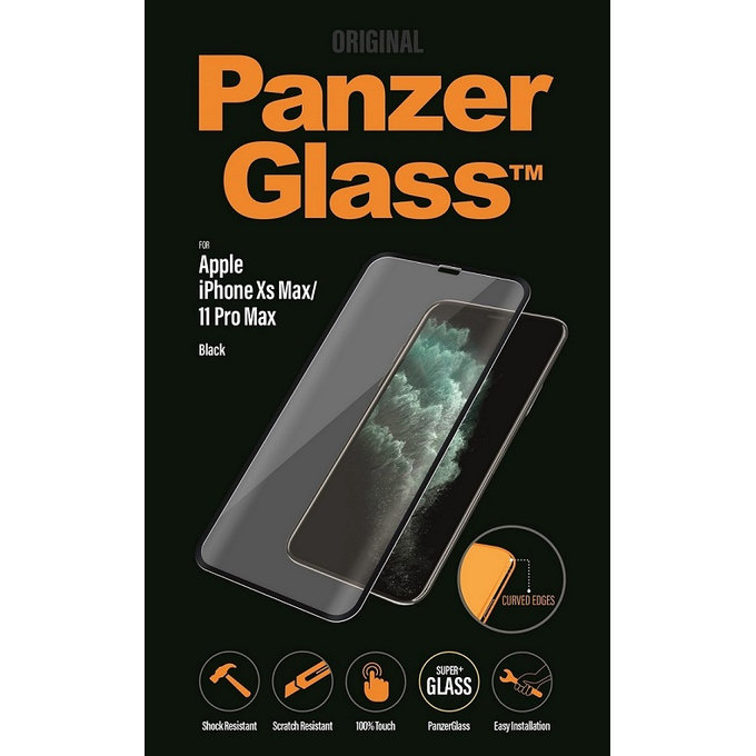 PanzerGlass - Tempered Glass Standard Fit za iPhone XS Max in 11 Pro Max, črno