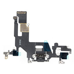 Apple iPhone 11 - Konektor za punjenje + savitljivi kabel (crni)