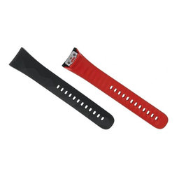 Samsung Gear Fit 2 Pro SM-R365 - Remen s kopčom lijevo (crno-crveno) - GH98-41595A Originalni servisni paket