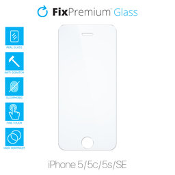 FixPremium Glass - Kaljeno staklo za iPhone 5, 5c, 5s, SE 2016